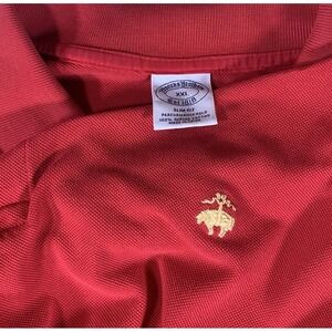 Brooks Brothers Performance Polo‎ 100% Supima Cotton Red Size XXL